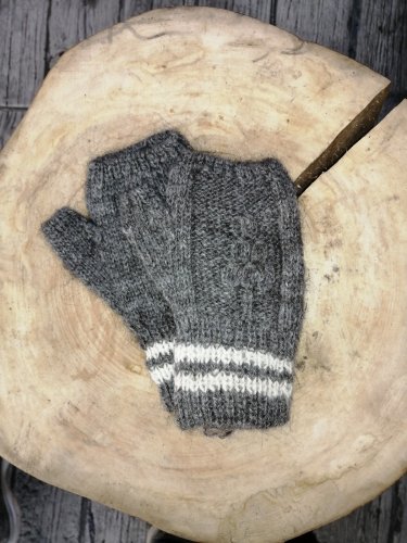 gants alpaga sans doigts