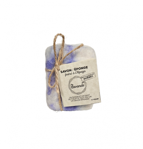 Savon feutré à l'alpaga lavande