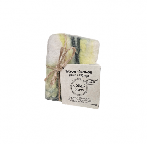 Savon feutré à l'alpaga thé blanc
